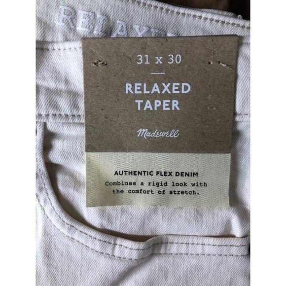 Madewell Relaxed Taper Jeans in Vintage Canvas Denim NWT Mens Size 31 x 30 - Picture 6 of 12
